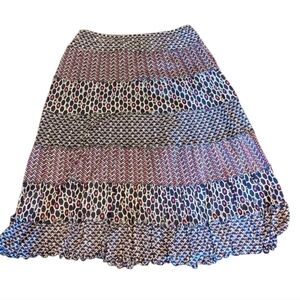 Stylish Multicolor Patterned Women's‎ Skirt